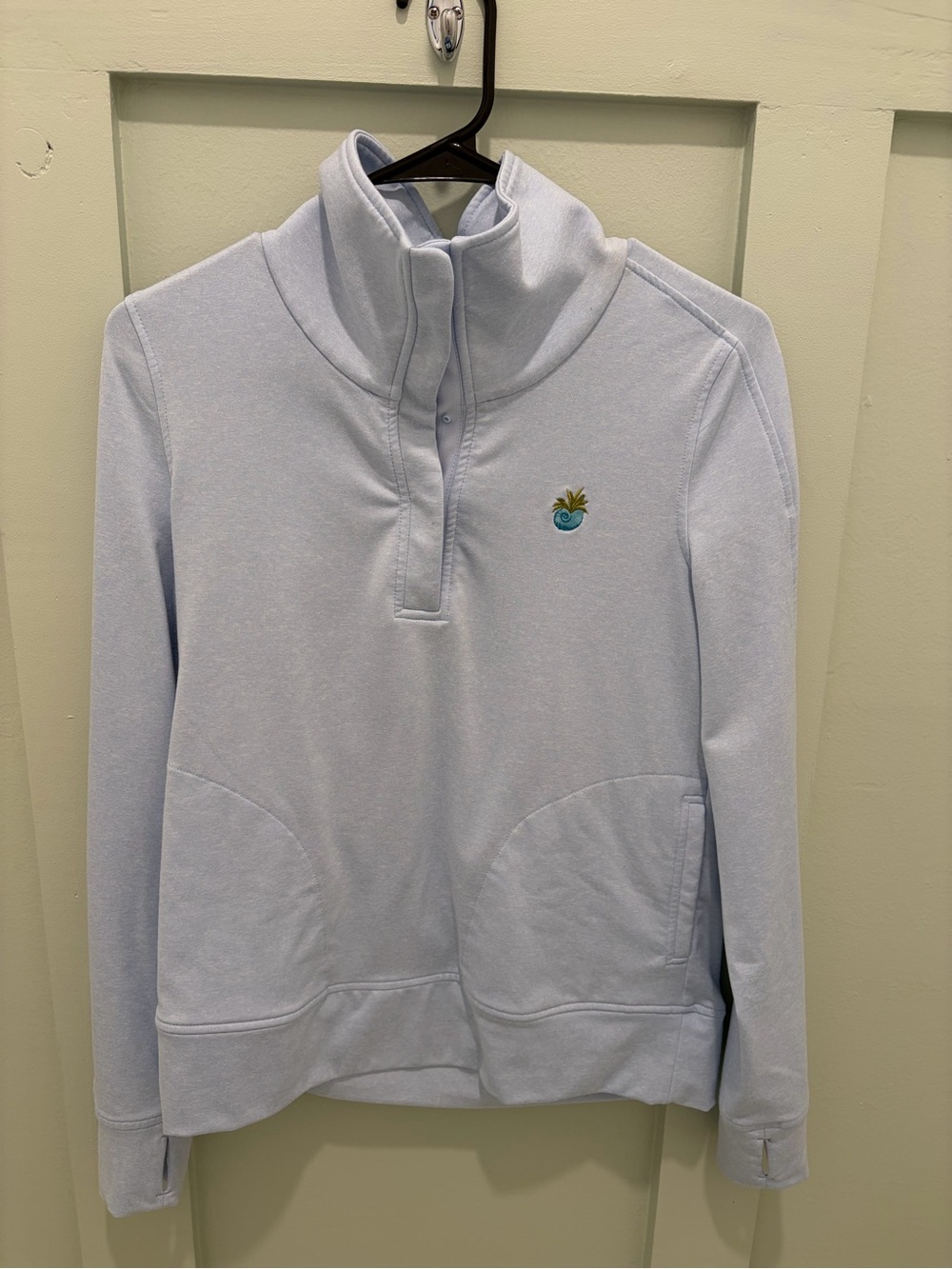 Zero Restrictions Blue Women's Pullover -Seabrook Island Golf Club logo